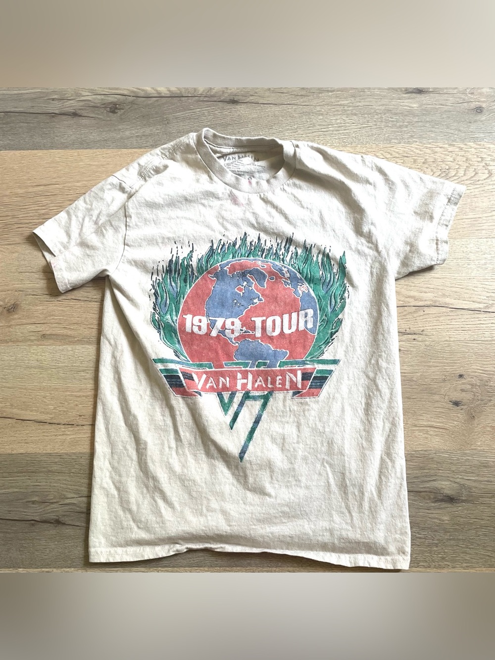 Retro Van Halen World Tour Band Tee - Picture 1 of 5